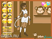 Флеш игра онлайн Миша обезьяна одеваются / Misha the  Monkey Dressup
