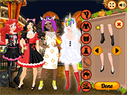 Флеш игра онлайн Мисс Хеллоуин Принцесса / Miss Halloween Princess