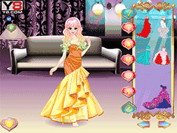 Флеш игра онлайн Модная принцесса элегантный фасон