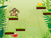 Флеш игра онлайн Банан Обезьяна Прыгать / Monkey Banana Jump