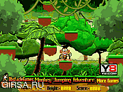 Флеш игра онлайн Приключения прыгающей обезьянки / Monkey Jumping Adventure Game 