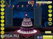 Флеш игра онлайн Монстр Хай Украшение торта