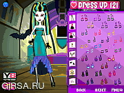 Флеш игра онлайн Монстер Хай - Одевалки / Monster High Nefera Dress Up