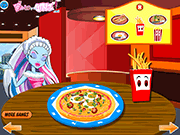 Флеш игра онлайн Монстр Хай: Пицца Деко / Monster High: Pizza Deco