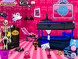 Флеш игра онлайн Монстер Хай особенный декор к Рождеству / Monster High Special Room Decor