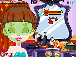 Флеш игра онлайн Монстр Хай. Венера Макияж / Monster High Venus McFlytrap Makeup