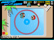 Флеш игра онлайн Монстр Сумо / Monster Pool Side Sumo