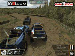 Флеш игра онлайн Монстр грузовик Джем 3D гонки / Monster Truck Jam 3D Racing