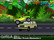 Флеш игра онлайн Монстр-грузовик 2 / Monster Truck Obstacles 2 