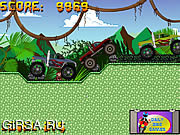 Флеш игра онлайн Монстр Трак 3 / Monster Truck Race 3