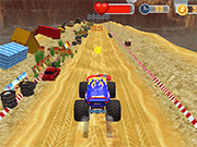 Флеш игра онлайн Монстр Грузовик Трюк / Monster Truck Stunt