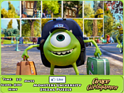 Флеш игра онлайн Университет монстров - Пазл / Monster University Zigzag Puzzle 