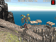 Флеш игра онлайн Мото-Бич Испытания 2 / Moto Trials Beach 2