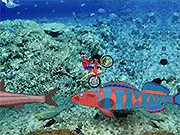 Флеш игра онлайн Мотоцикл Про - Подводный