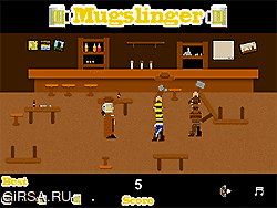 Флеш игра онлайн Mugslinger / Mugslinger