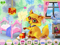 Флеш игра онлайн Милая лиса убирается в комнате / My Cute Fox Room Cleaning