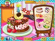 Флеш игра онлайн Мой Любимый Торт Фрукты / My Favorite Fruits Cake