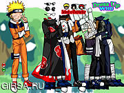 Флеш игра онлайн Naruto and Frieds Dress Up