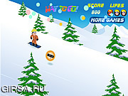 Флеш игра онлайн Наруто Сноубординг