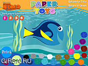 Флеш игра онлайн В Поисках Немо - Раскраска / Finding Nemo - Paper Toys