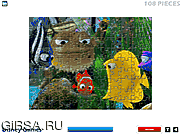 Флеш игра онлайн Рыбка Немо. Головоломки / Nemo Fish Puzzle 