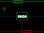 Флеш игра онлайн Неон Взрыва Понг! / Neon Blast Pong!