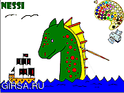 Флеш игра онлайн Расцветка Nessie