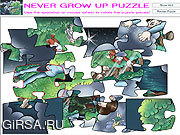 Флеш игра онлайн Never Grow Up Puzzle