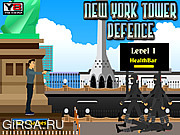 Флеш игра онлайн Защита башни в Нью-Йорке / New York Tower Defence 