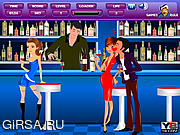 Флеш игра онлайн Поцелуй в ночном клубе