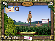 Флеш игра онлайн Nudist Trampolining