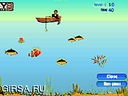 Флеш игра онлайн Рыбалка Обама / Obama Fishing