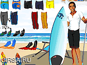 Флеш игра онлайн Обама На Пляже