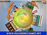 Флеш игра онлайн Оджи - путешествие вокруг Земли / Oggy Around The Planet