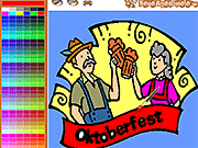 Флеш игра онлайн Раскраски Октоберфест  / Oktoberfest Coloring