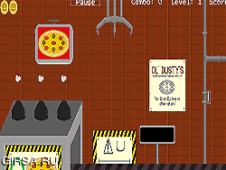 Флеш игра онлайн Производство пиццы пыльной Оль же