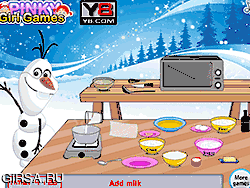 Флеш игра онлайн Олаф готовит пирог / Olaf Coconut Cream Pie