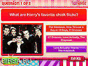 Флеш игра онлайн Викторина / One Direction Quiz Part 3 