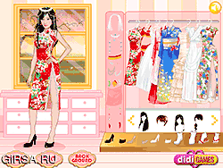 Флеш игра онлайн Макияж и одежда в Азии / Oriental Beauty Dressup
