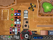 Флеш игра онлайн Припаркуй Трактор