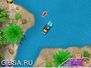 Флеш игра онлайн Парковка лодки / Parking Motor Boat