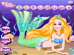 Флеш игра онлайн Жемчужная принцесса - блестящая одевалка / Pearl Princess Sparkle Dressup