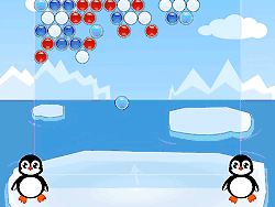 Флеш игра онлайн Пузырьке / Penguin Bubble