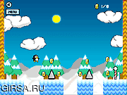 Флеш игра онлайн Полюс пингвин