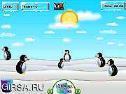 Флеш игра онлайн Пингвины в поисках рыбы / Penguin Turnout