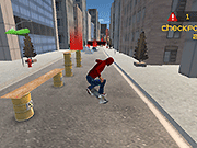 Флеш игра онлайн Пепи-скейт 3D