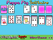 Флеш игра онлайн Пасьянс Свинка Пеппа / Peppa Pig Solitaire 