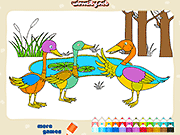Флеш игра онлайн Раскраски Домашние Животные / Pets Coloring