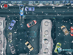 Флеш игра онлайн Парковка зимней ночью / Pickup Parking: Winter Night