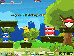 Флеш игра онлайн Пикачу против Вируса / Pikachu VS Virus